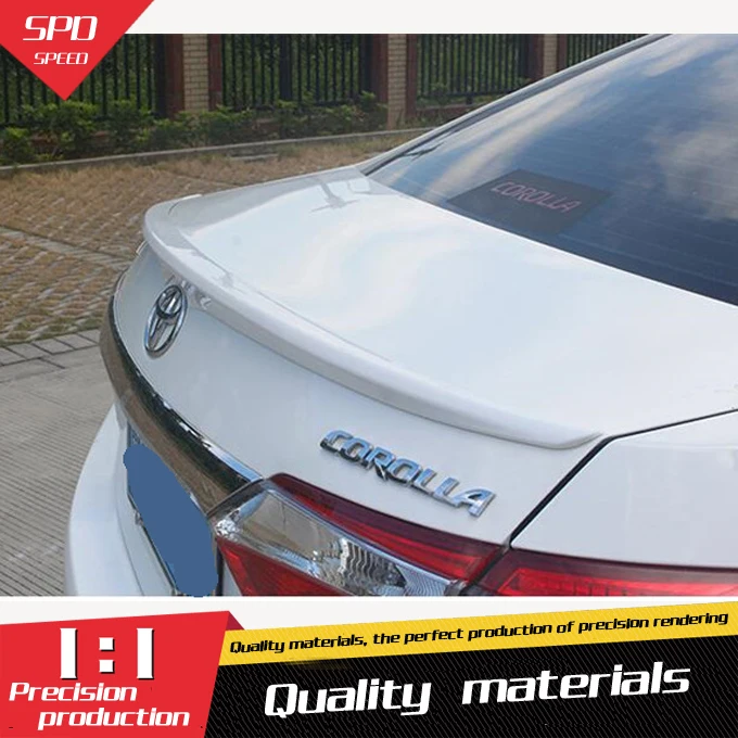 

For Toyota Corolla Spoiler ABS Material Car Rear Wing Primer Color Rear Spoiler For Toyota Corolla Spoiler Bx 2014-2016