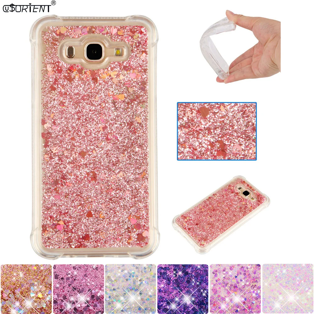 Crystal Soft Bling Glitter Sparkle Gel Compatible with Samsung J3 2017,TPU Silicone Bumper Ultra Thin Slim Rubber Clear Transparent Flower Cartoon Pattern Flexible Protective Back Cover