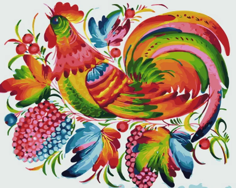 

Frameless painting by numbers paint by numbers for home decor PBN for living room 4050 cock
