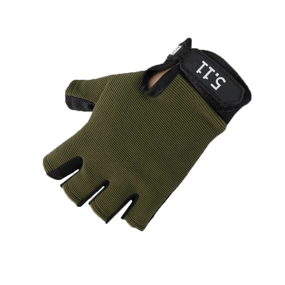 SPORTSHUB Anti-skid Half Finger Gym Gloves Body Building Training Wrist Glove for Dumbbell Fitness Exercise Weightlifting NR0119