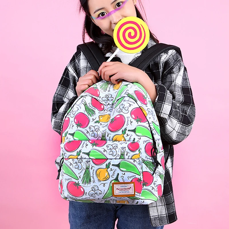 

Shoulder bag female college wind Korean version of the whole waterproof student bag printing large capacity genuine counter trav