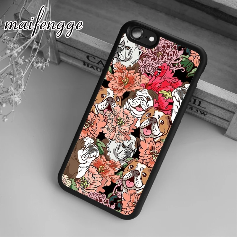 Чехол maifengge с английским бульдогом для iPhone 5 6 6s 7 8 plus X XR XS max 11 12 Pro Samsung Galaxy S7edge S8 S9