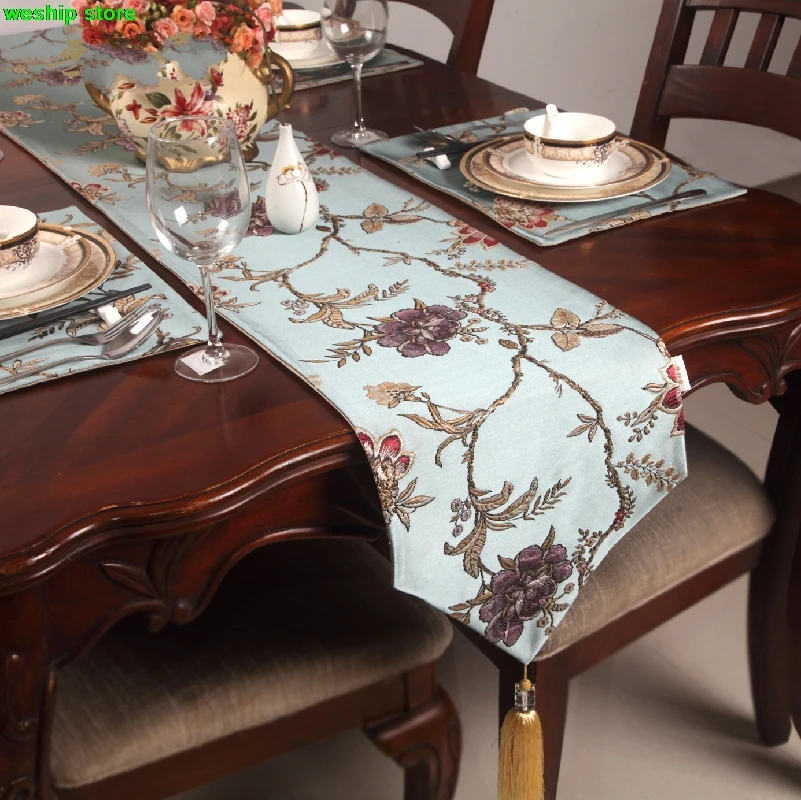 High end fashion Cloth art custom Chinese style classical Table flag Table flag The bar of the flag cover