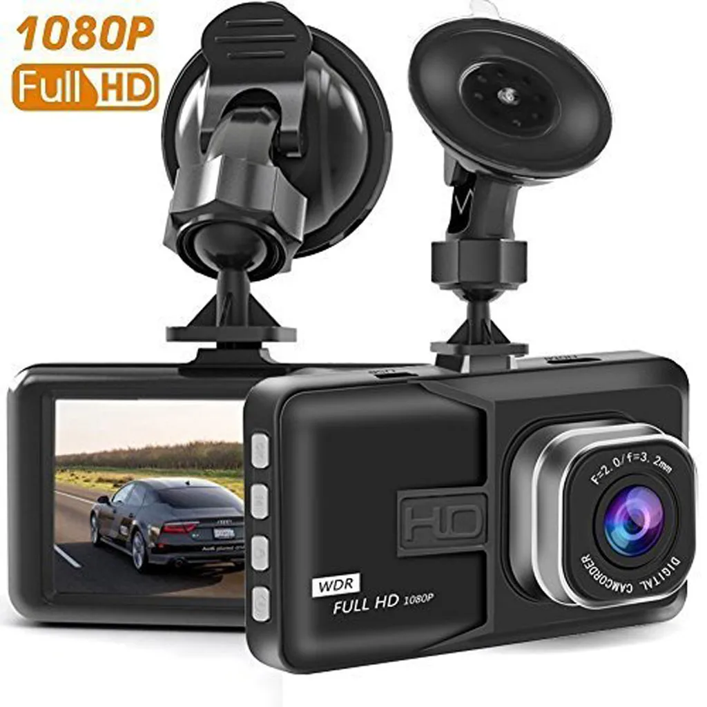 Автомобильная камера с широкоугольной панелью 1080P 3 &quot HD угол обзора 170 градусов