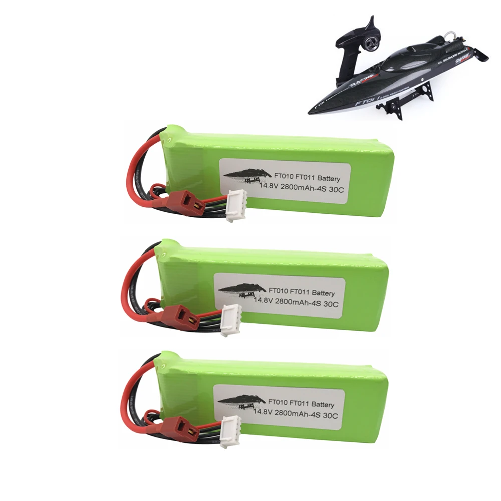 Lipo батарея для FT010 FT011 2800mah 14,8 V батарея RC 4S 14,8 V 30C 803496 RC лодка RC вертолет самолеты автомобиль Квадрокоптер 14,8 v - Цвет: 3 pcs B