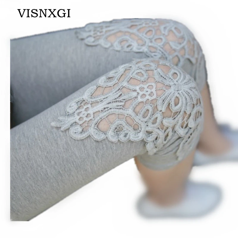 

2019 Hot Pants Summer Essential Fashion Stitching Capris Skinny Knitted Elastic Waist Mid Trousers Points Calf-Length Pants