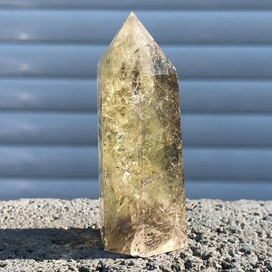 70g natural citrine crystal quartz obelisk wand point healing 4