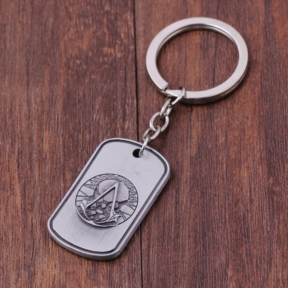 

Game Assassins Skeleton Deiss Mond Keychains for Men Anime Jewelry Men Key Holder Porte Clef Llaveros Hombre Skull Key Chain