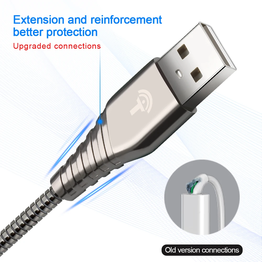 Rocketek USB Type C кабель Micro для мобильного телефона 3A Быстрая зарядка Samsung Galaxy S9 S8 Plus xiaomi