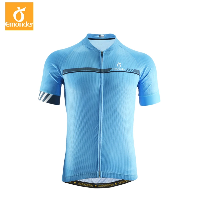 EMONDER Men Cycling jersey short Sleeve Pro Team Custom Bicycle Clothes Antislip Cuff cool Breathable Top quality bike Clothing | Спорт и