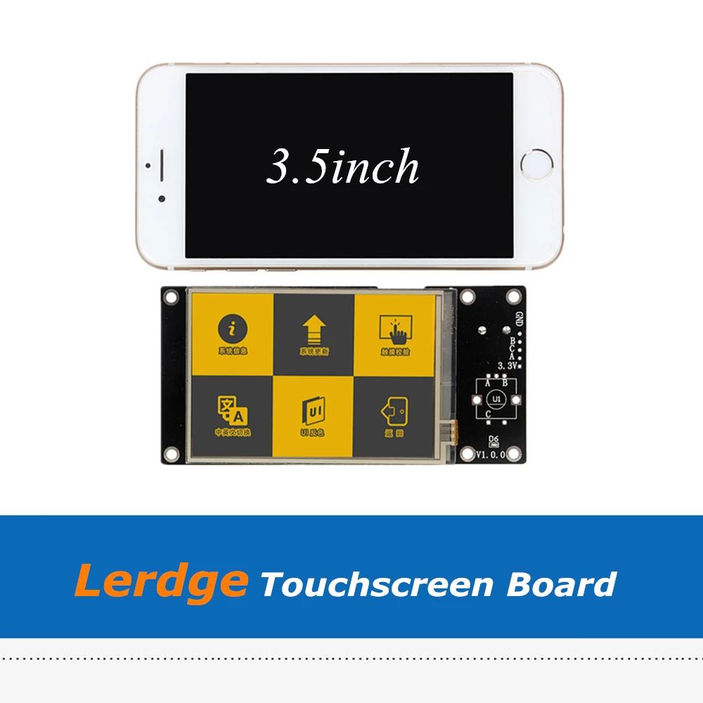 

3.5 Inch Full Color Lerdge Touch Screen Board for ARM32-bit Controller Lerdge 3D Printer Board