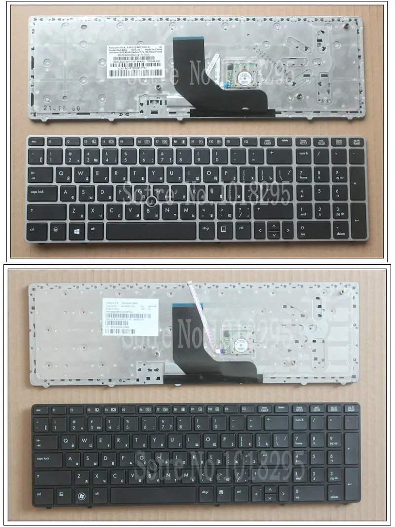 

New Russian Keyboard for HP EliteBook 8560p 8570P 8560B 6560b 6565b 6560P RU laptop keyboard With the mouse pole 701986-251