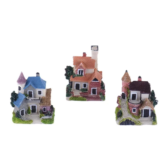 Mini Castle Fairy Garden Miniatures Castles Terrarium Figurines Mini Castle Fairy Garden Miniatures Castles Terrarium Figurines Decoration Miniature House Villa Woodland