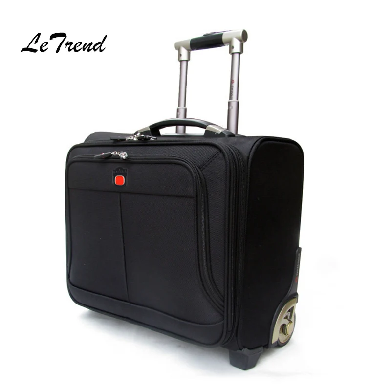Letrend Business Leisure Rolling Luggage Casters Oxford Trolley 18 inch