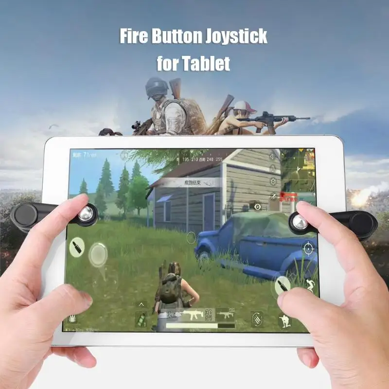 

2 Pcs For PUBG Mobile for Touch Gamepad Joystick Gaming Trigger Shooter Controller Fire Button Aim Key For iPad Android Tablet