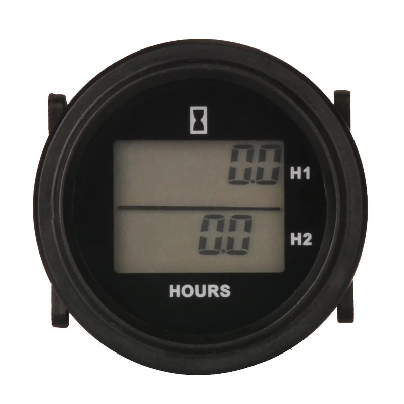 Buy LCD DC 8 48V snap on Double hour meter for diesel