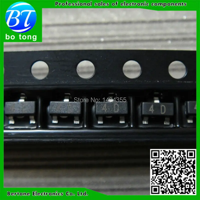 

100PCS New MMBTA94LT1G MMBTA94 Marking code 4D NPN transistor SOT23