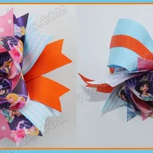 Новые 145 шт 6 ''большой многослойный бант животных банты с принтам девушка женские аксессуары для волос Популярные Молодежные заколки для волос