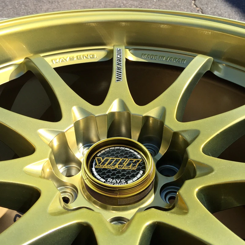 

4 Pcs Gold Rays Wheel Center Hub Cap for RAYS VOLK Racing CE28N Golden Rims Decoration Accessories