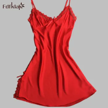 

Sexy Satin Nightgowns Sleeveless Mini Nighties Nightgown Women Plus Size Sleepwear Womens Silk Nightdress White/Black XXL E0265