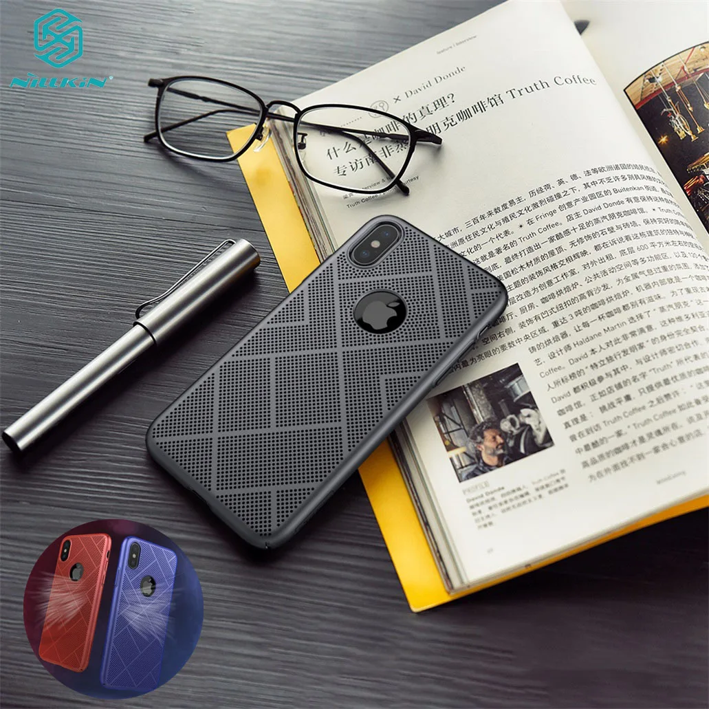 

For iPhone X XS Case Nillkin Lightweight Heat Release Dissipation Air Feel Thin Phone Black Game Cover for iPhone XS Case