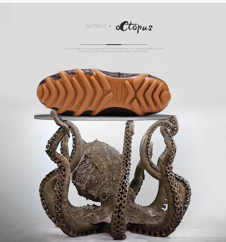 New Men's Octopus Leather Penny Loafers Crocodile Slip On Driving Shoes Mens Casual Shoes Moccasins Business Boat Shoes Branded (3)