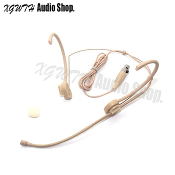 

Headset Microphone Mini 4 Pin XLR TA4F Omnidirectional Condenser Mic for Shure Wireless Bodypack Transmitter System