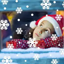 Стены Окно наклейки Ангел Снежинка Рождественская Виниловый искусство украшения наклейки на стены для детей номеров #2o16