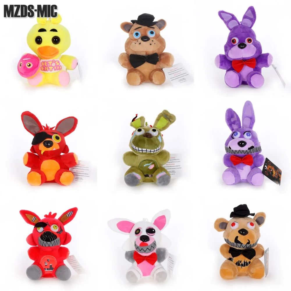 Брелок пять ночей у Фредди плюшевые игрушки FNAF Золотой медведь фазан кошмар