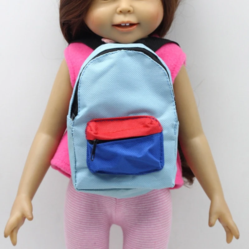 18in кукла ручной работы рюкзак сумка для американских девочек сумка аксессуары мини Барбе игрушки милые детские подарки 5 цветов кукла мини рюкзак