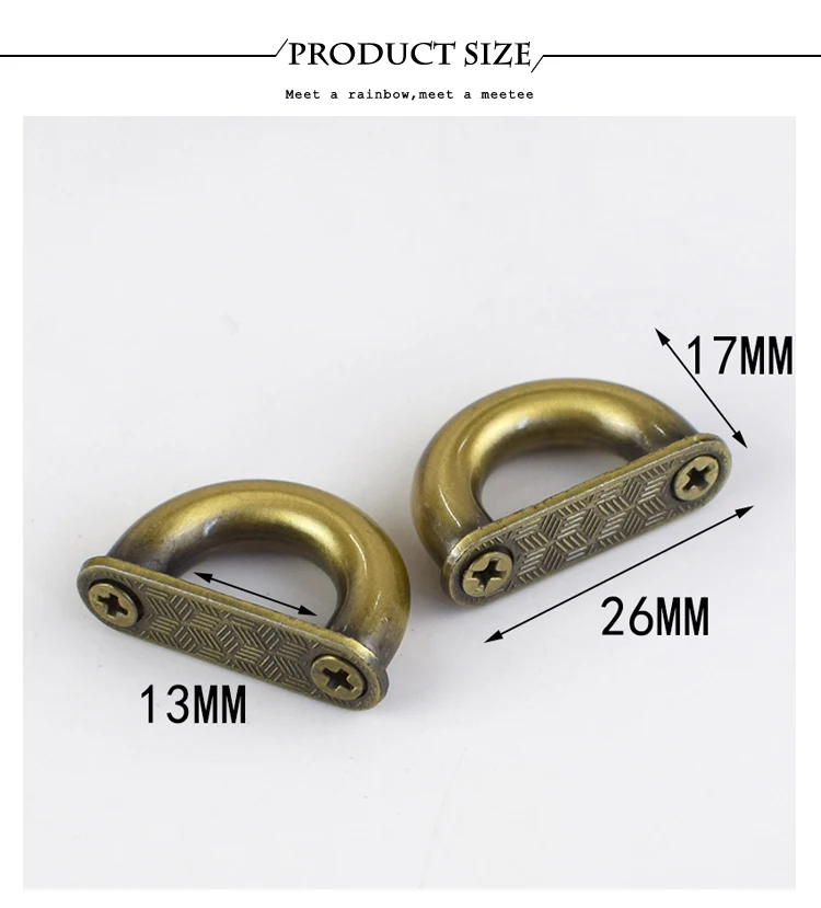 Meetee 5/10 шт. 13 мм металлическое кольцо в виде буквы D пряжка из сплава, обуви, сумок и арка мост пряжки DIY Швейные аксессуары для оборудования AP523