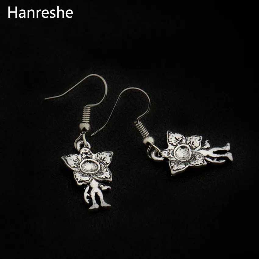 Серьги HANRESHE Demogorgon в перевернутом виде очень странные дела американский триллер