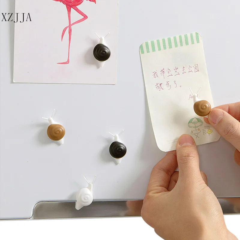 XZJJA 5 шт./компл. 3D мультяшная Улитка магниты на холодильник Кухня магниты на холодильник бумага для заметок на клейкой основе наклейки для дома украшения