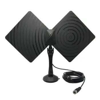 

Indoor TV Antenna HDTV Digital TV Signal Reception 50 Miles Range Amplifier
