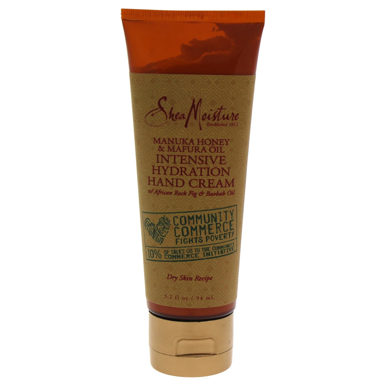 Manuka Honey & Mafura Oil Intensive Hydration Hand Cream - Dry Skin by Shea Moisture for Unisex - 3.2 oz Hand Cream