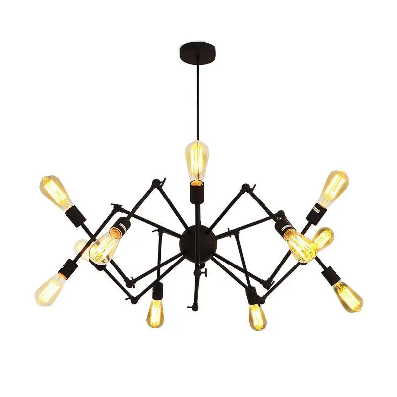 Кухня Retro Loft industrial Освещение многоцветное Spider столовая комната Подвеска Lustres vintage