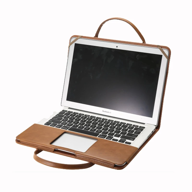 Кожаный чехол книжка с подставкой для MacBook Air Pro Retina 11 12 13 15 дюймов Роскошный