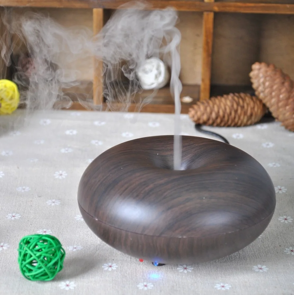 Ultrasonic Aroma Diffuser Air Humidifier Dark Wood Humidifier Mini Aroma Diffuser Cool Mist Air Humidifier Wood Grian