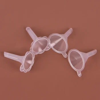 

HOT 2Pc/Lot Perfume Diffuser Bottle Clear Mini Liquid Oil Funnels Labs Small Funnel Plastic Transparent small funnel accessories