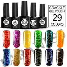 Paraness Fashion Lucky Soak Off 3D Гель-лак для дизайна ногтей ноготь с эффектом трещин лак Crackle UV Гель-лак 8 мл 12 цветов нужна Светодиодная лампа для ногтей