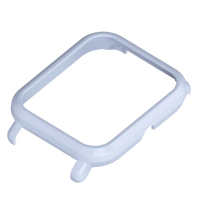 Mijobs 20 мм ремешок жесткий пластиковый корпус из поликарбоната защитный чехол для Huami Amazfit Bip BIT PACE Lite Смарт-часы Correa ремешок - Цвет: white