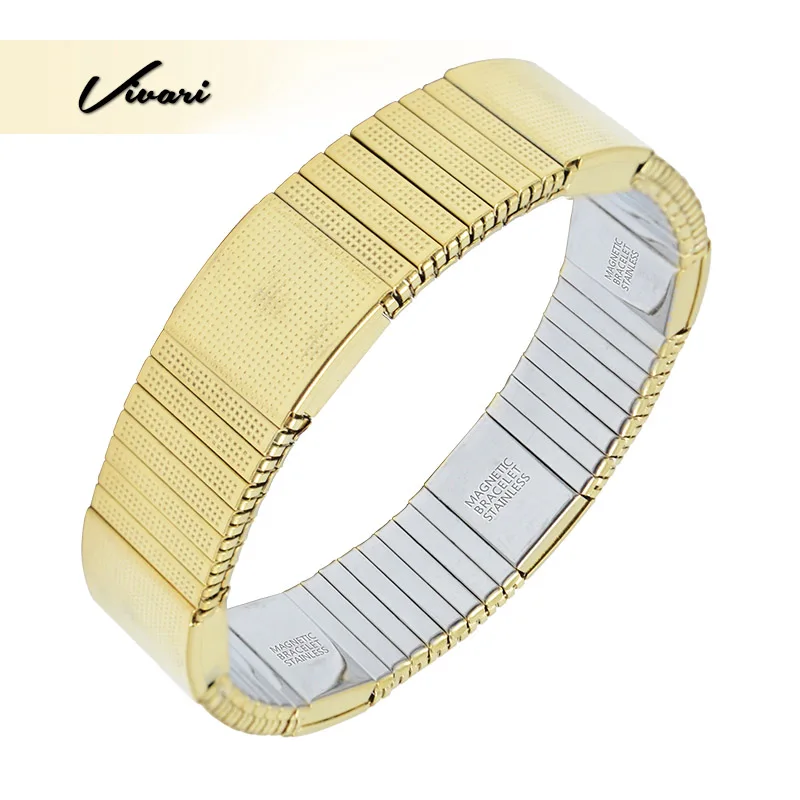 Vivari Модный магнитный браслет из эластичной ленты для женщин Подарочные браслеты и браслет ювелирные изделия браслет Promte кровообращение - Окраска металла: EMBS382G