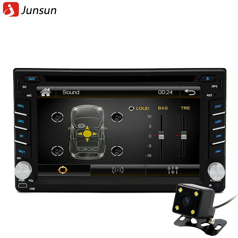 New 2 din car dvd player radio gps Navigator universal Bluetooth double