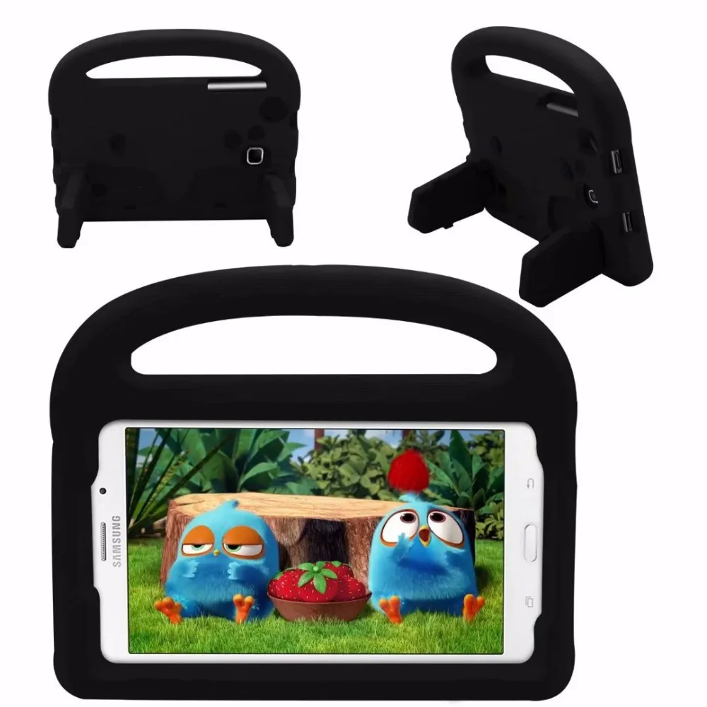 Детский противоударный EVA Чехол-подставка для samsung Galaxy Tab 7,0 T280 T285 SM-T230 T110 T210 7 дюймов чехол для планшета с держателем для рук