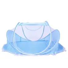 Детская складная кровать с противомоскитной сеткой и мягким Матрас Подушка Комплект для От 0 до 2 лет детей