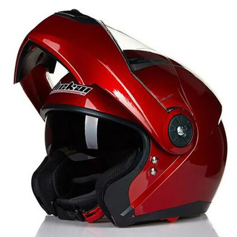 

JIEKAI JK115 Double lens Flip Up Motorcycle helmets Full face Motocross Moto Four seasons helmet Women and men Size M L XL XXL