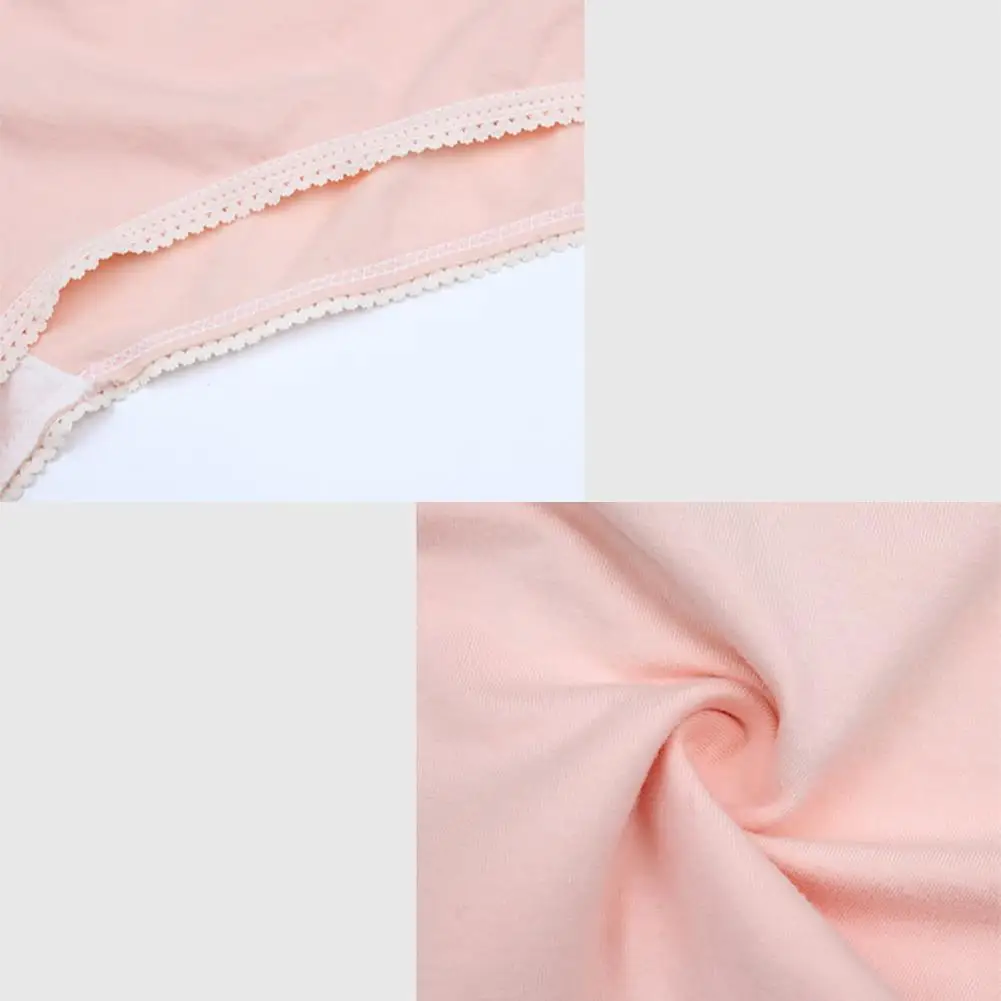 Cartoon Breathable High Waisted Briefs Belly Support Panties Pregnant Woman Adjustable Underwear cotton cute