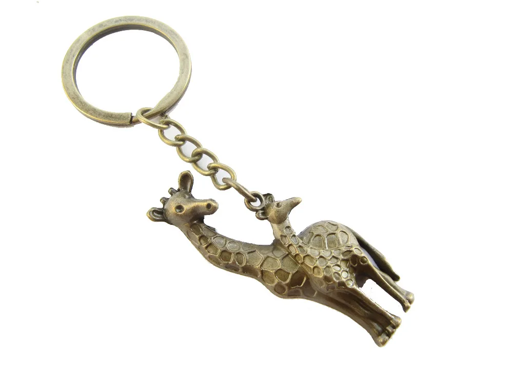 Giraffe keychain Animal Jewelry Giraffe Pendant Mother and Child