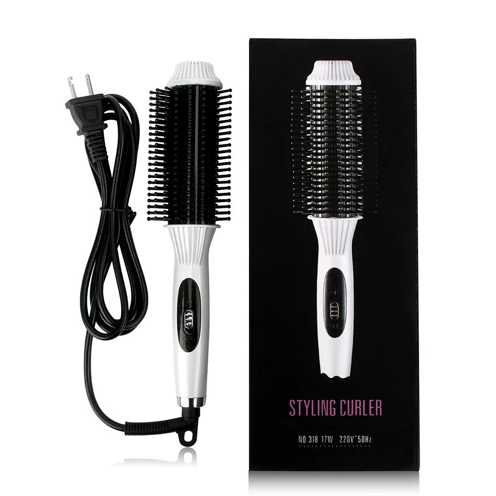 Hair Straightener Curler Ionic Electric Brush Comb Hair Styling Tools Hair Hot Curling Wand