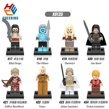 20Pcs Game of Thrones Khal Drogo The Others Daenerys Building Blocks Bricks Action Figures Learning Gift Toys For Children X0135
